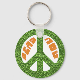 Peas Now Key Ring