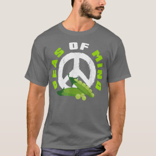 Peas Of Mind Vegan Vegetarian Tofu Soy Food Activi T-Shirt