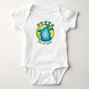 Peas on Earth Baby Bodysuit