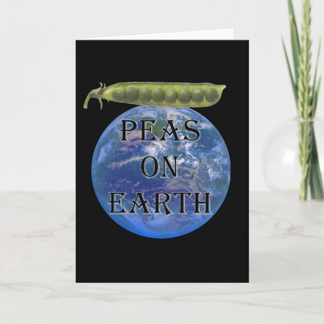 Peas on Earth Holiday Card (Front)
