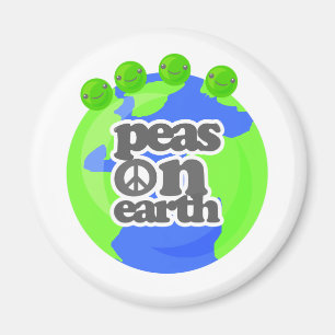 Peas on Earth Magnet