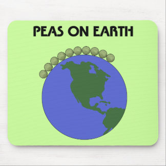 Peas On Earth Mouse Mat