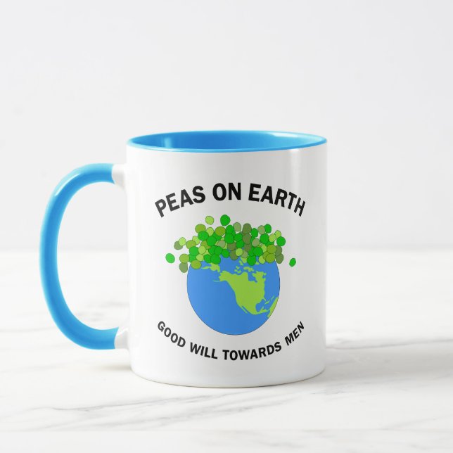 Peas On Earth Mug (Left)