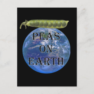 Peas on Earth Postcard