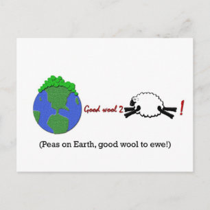 Peas on Earth Postcard
