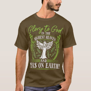 Peas on Earth, Vegan Christian Veganism Vegetarian T-Shirt