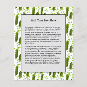 Peas Plants Leaves Round Vegetable Healthy Food Flyer