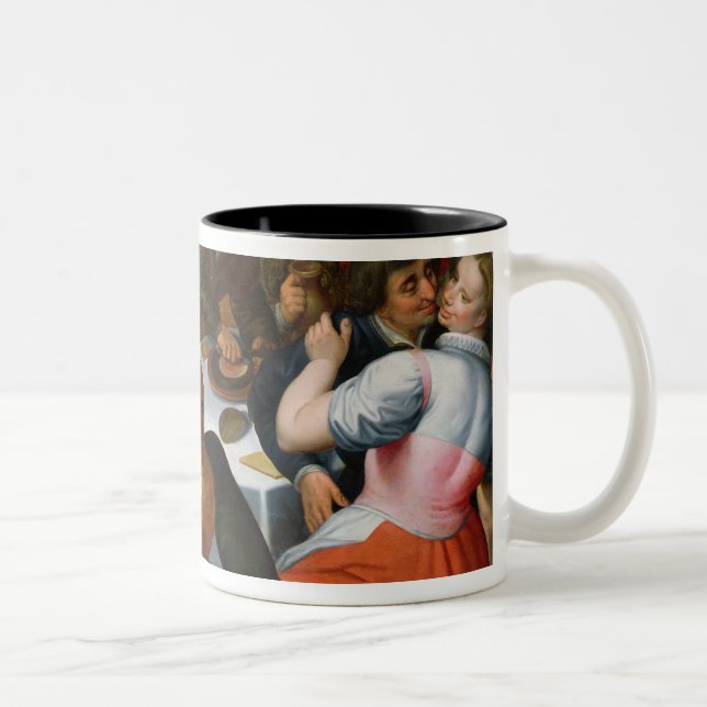 Peasant Feast, 1566 Two-Tone Coffee Mug (Right)