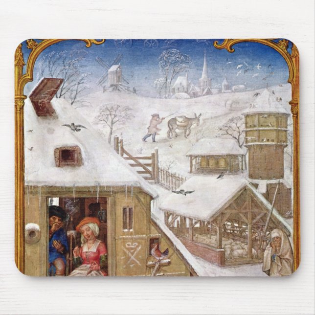 Peasant Life, from 'Breviarium Grimani' Mouse Mat (Front)