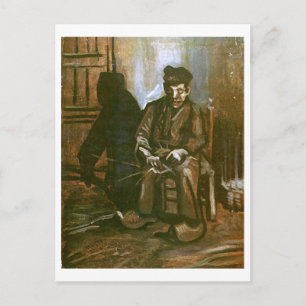 Peasant Making a Basket, Vincent van Gogh Postcard