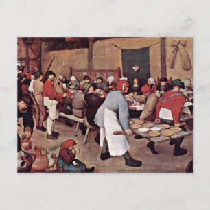 Peasant Wedding By Bruegel D. Ä. Pieter Invitation