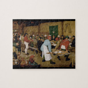 Peasant Wedding by Peiter Breugel the Elder 1567 Jigsaw Puzzle