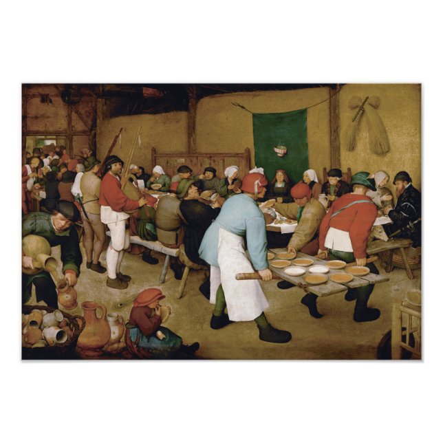 Peasant Wedding by Pieter Bruegel the Elder Photo Print (Front)