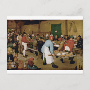Peasant Wedding by Pieter Bruegel the Elder Postcard