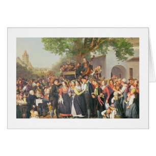 Peasant Wedding in Lower Austria (oil on canvas)