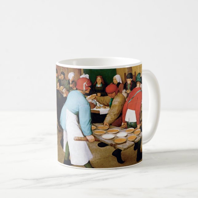 Peasant Wedding, Pieter Bruegel Coffee Mug (Front Right)