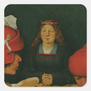 Peasant Wedding Square Sticker