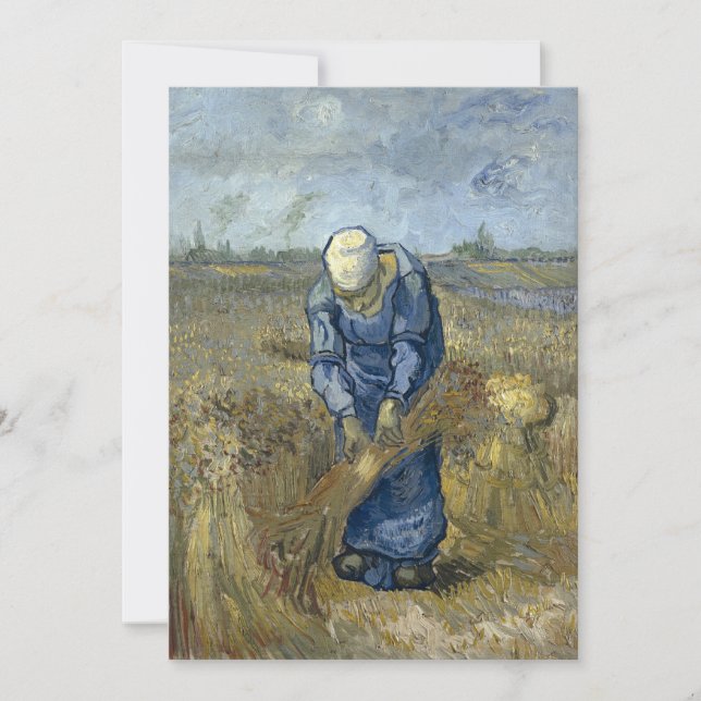 Peasant Woman Binding Sheaves by Vincent Van Gogh (Front)