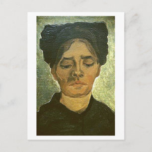 Peasant Woman with Dark Cap, Vincent van Gogh Postcard