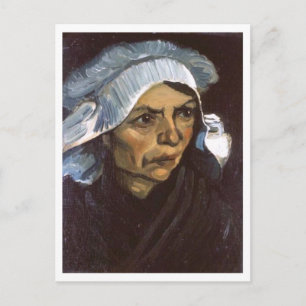 Peasant Woman with White Cap, Vincent van Gogh Postcard