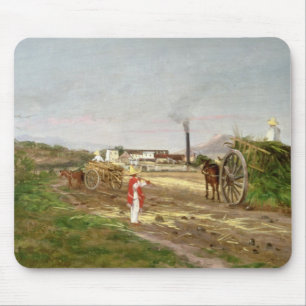 Peasants Collecting Sugar Cane Mouse Mat