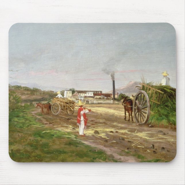 Peasants Collecting Sugar Cane Mouse Mat (Front)