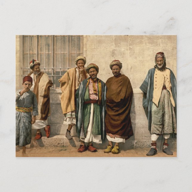 Peasants from Bethlehem, in the Holy Land Postcard (Front)