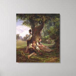 Peasants having a Siesta, 1841 Canvas Print