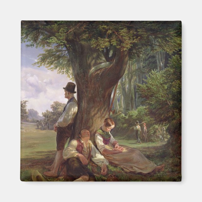 Peasants having a Siesta, 1841 Magnet (Front)