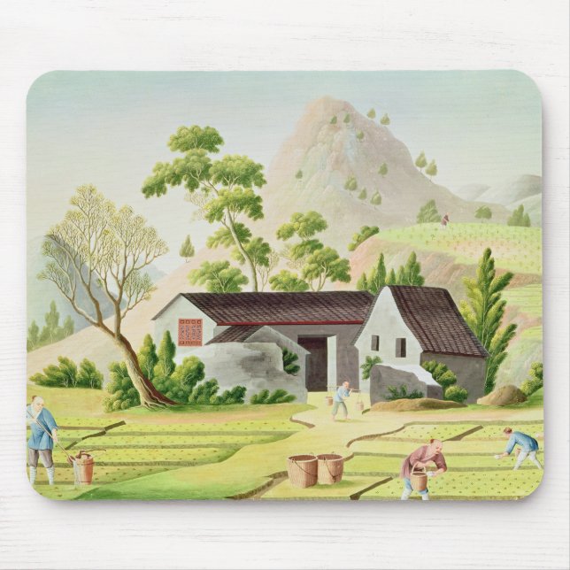 Peasants in the Paddy Fields Mouse Mat (Front)