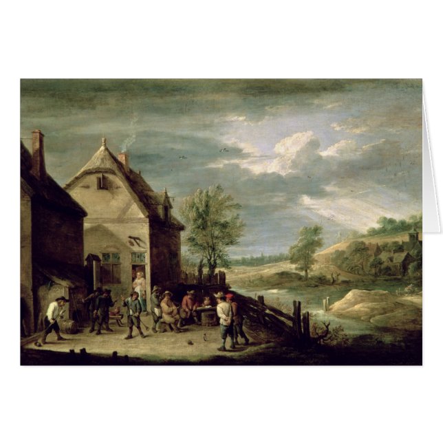 Peasants Playing Boules (Front Horizontal)