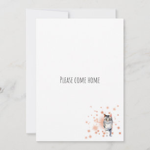 Pease Come Home Invitation