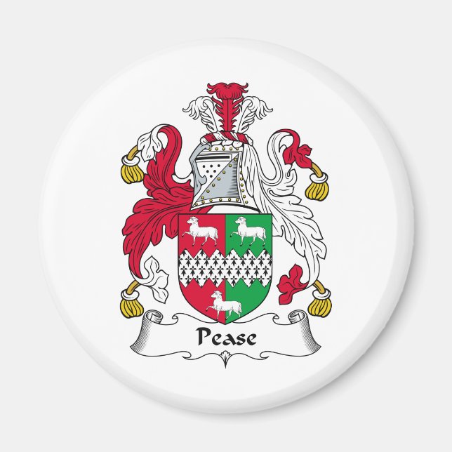 Pease Family Crest Magnet (Front)