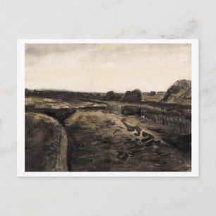 Peat Bog, Vincent van Gogh Fine Art Postcard