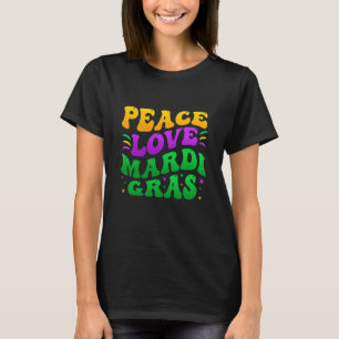 Peave Love Mardi Gras Retro Mardi Gras 2023 Men Wo T-Shirt