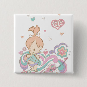 PEBBBLES™ Love Swirls 15 Cm Square Badge