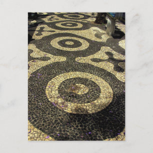 Pebble Art Footpath : Funchal, Madeira (Portugal) Postcard