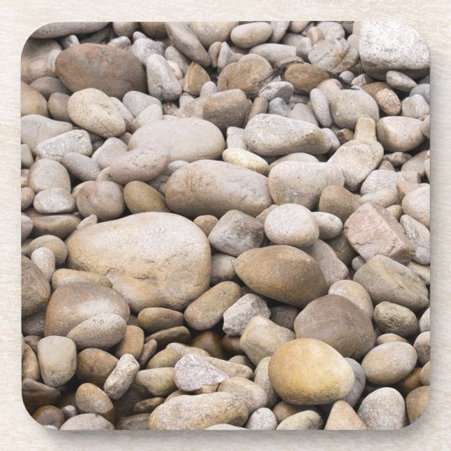 Pebble background pattern coaster (Front)