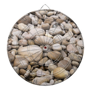 Pebble background pattern dartboard