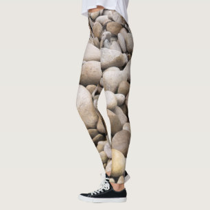 Pebble background pattern leggings