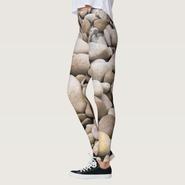 Pebble background pattern leggings (Left)