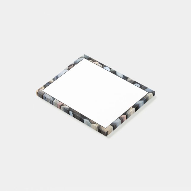 Pebble Border Post-It Notes (Angled)