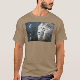 Pebble Colour Elegant Pop Art Lion Head Template T-Shirt