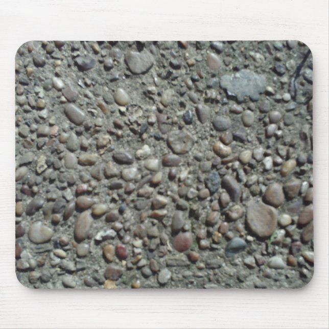 Pebble Embedded Concrete Mousepad (Front)
