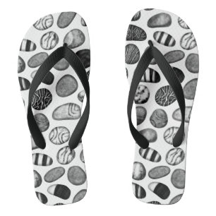 Pebble Pattern Flip Flops