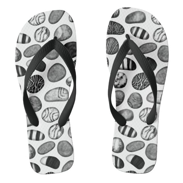 Pebble Pattern Flip Flops (Footbed)