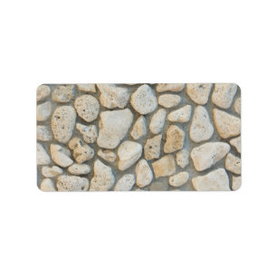 Pebble pattern label