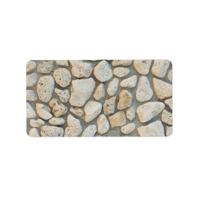 Pebble pattern label (Front)