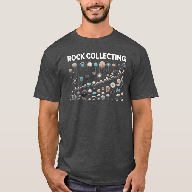 Pebble Rock Collecting Collector Geology Rockhound T-Shirt (Front)