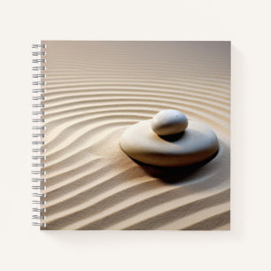 Pebble Sand Tranquil Peaceful Nature Notebook